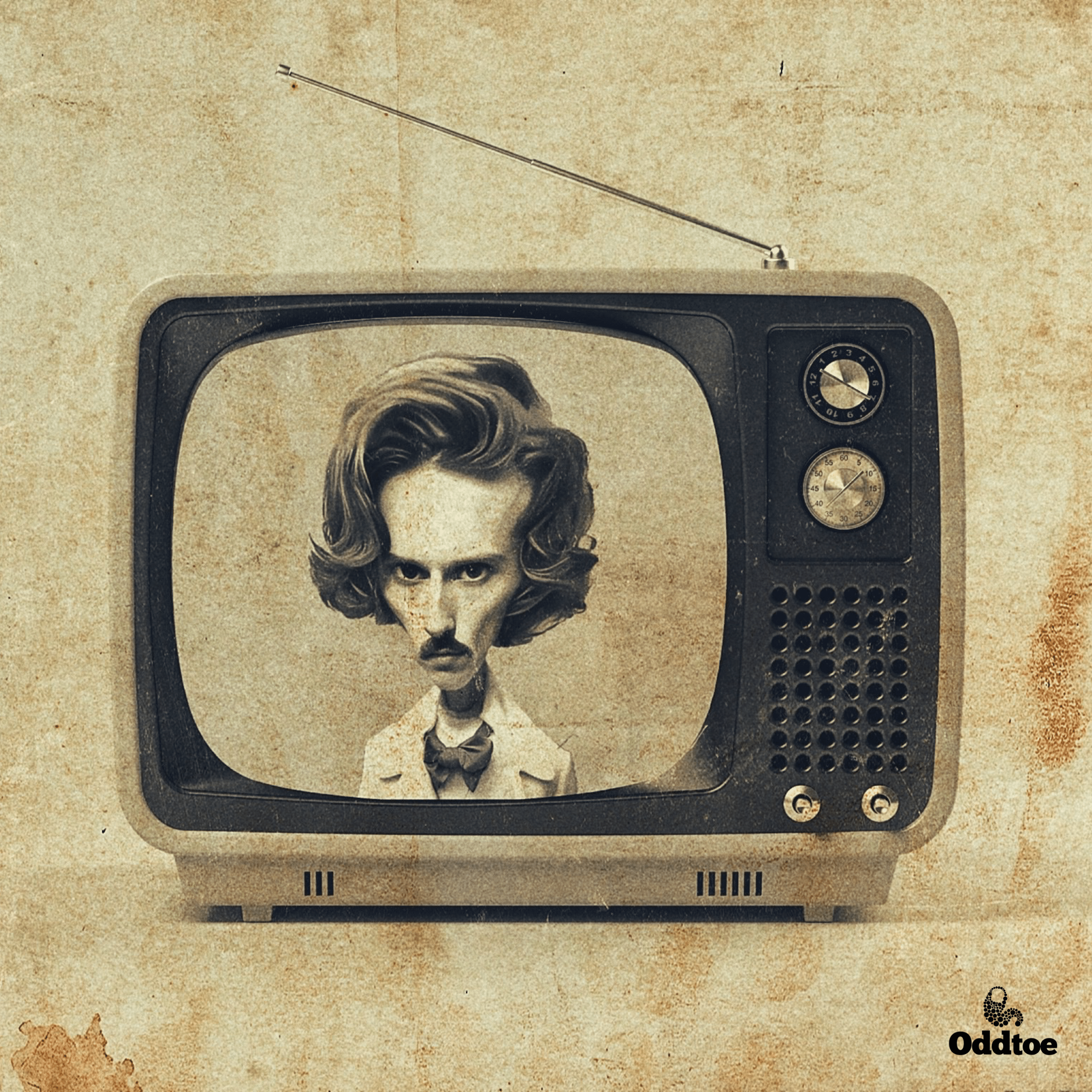 TV news illustration - Adult Animation Show - Pilot screenshot of a man inside a television