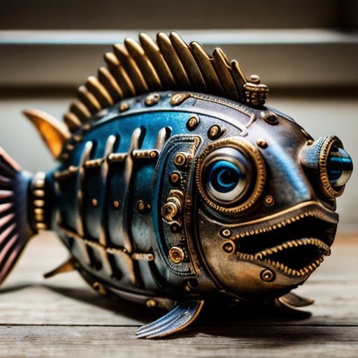 Photo of a metal casting of an Australian fish used in a TV commercial