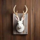 Prop designer's taxidermy mounting of a jackalope used in a TV series