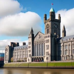 Image of landmark building in Wales for the Cardiff Animation Festival