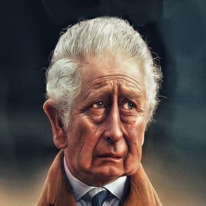 Caricaturist Oddtoe's illustration of King Charles