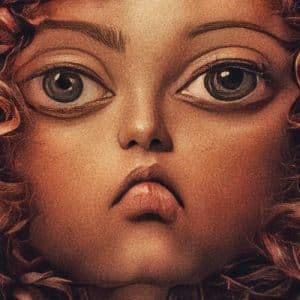 Face of an animated character for TV