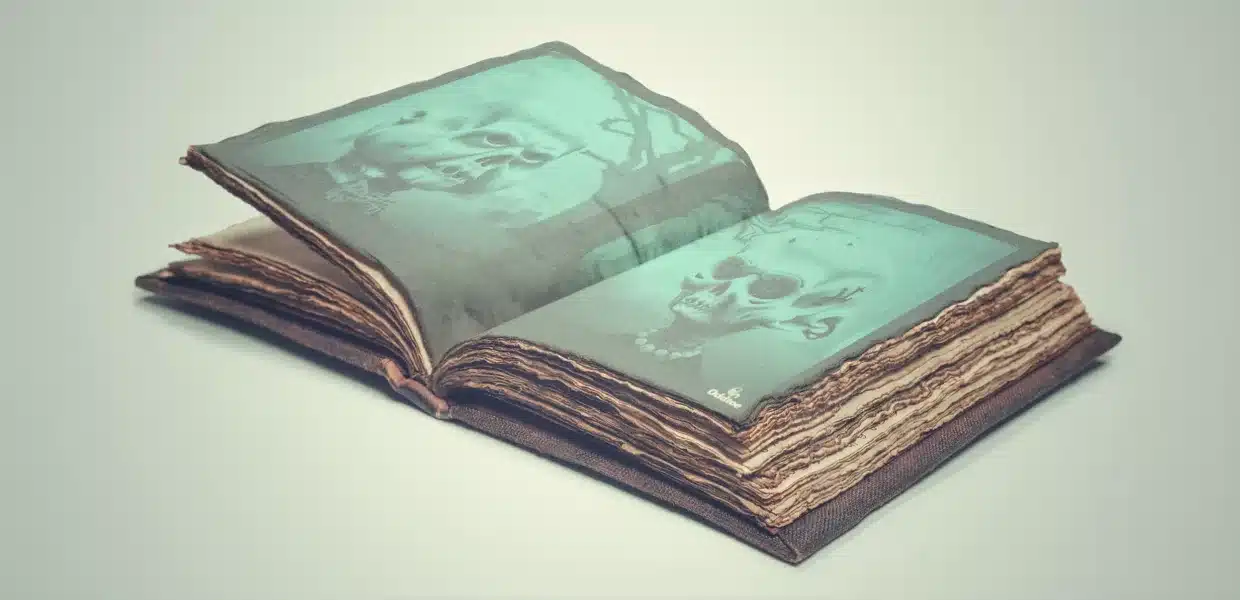 Date-Night-Confessionals-Oddtoe-TV - 11 Ancient book showing funny TV series characters in animation.