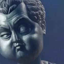 Example of weird kinetic sculpture, Roman General with Pinkyeye by the sculptor Oddtoe