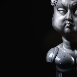 Example of weird sculpture, Roman General with Pinkyeye by the sculptor Oddtoe